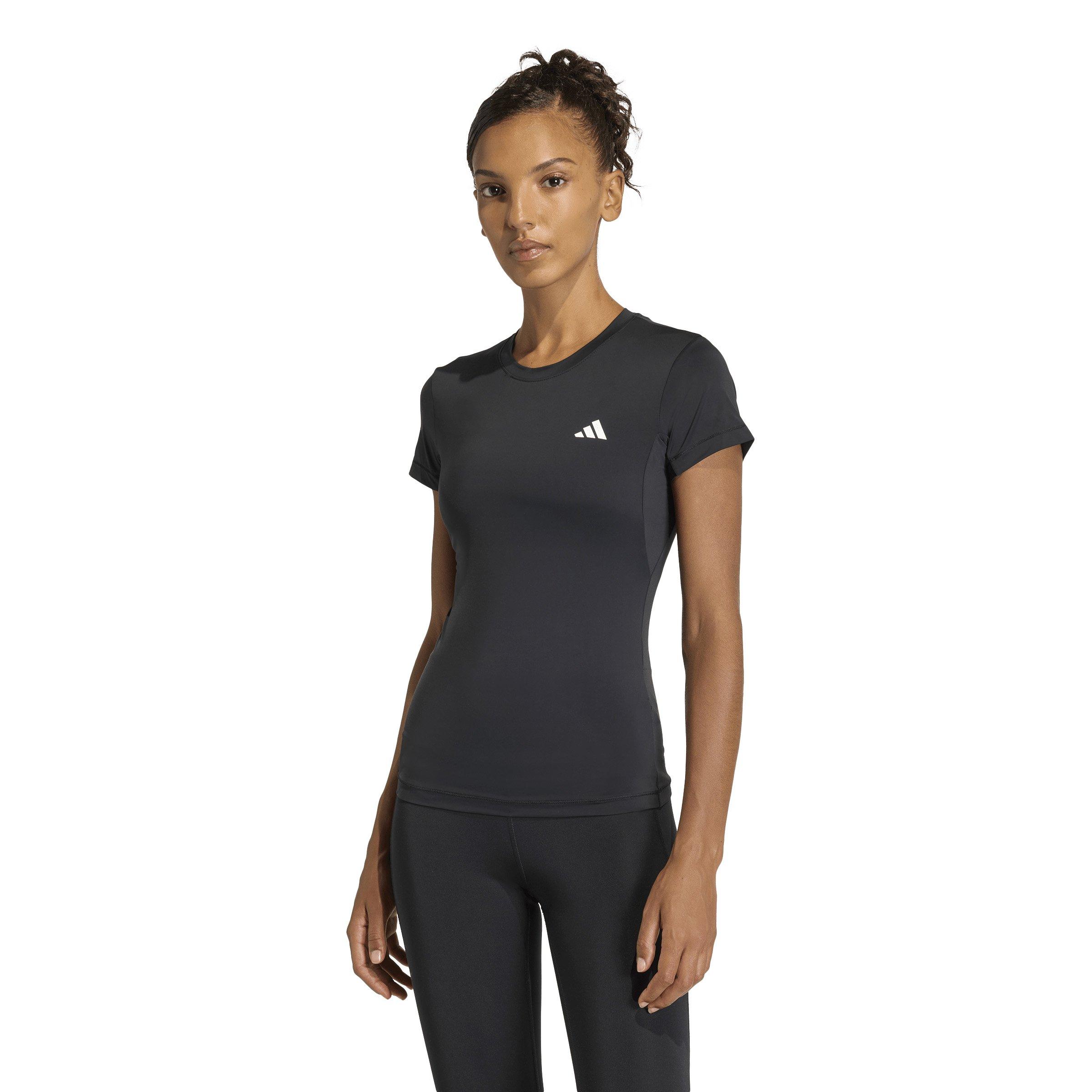 adidas Womens Power Essentials Workout Contour TShirt  Black
